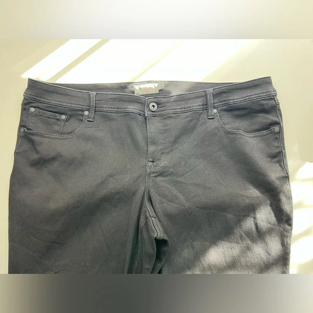 Torrid Luxe Skinny Sateen Stretch Women’s black denim jeans size 22S - Picture 7 of 12